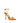 Jimmy Choo Orange Silk Stiletto Heel Sandals