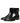 Dolce & Gabbana Black Leather Logo Buckle Mid Calf Boots Shoes