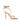 Gianvito Rossi Gold Calfskin Stiletto Heel Sandals