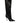Dolce & Gabbana Black Satin Knee High Stiletto Boots Shoes