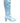 Dolce & Gabbana Light Blue Satin Knee High Boots Shoes