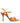 Dolce & Gabbana Orange Leather Stiletto Heels Sandals Shoes