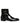 Dolce & Gabbana Black Leather Logo Buckle Mid Calf Boots Shoes