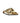 Laura Biagiotti Gold Polyethylene Flat Sandals