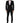 Dolce & Gabbana Black Wool Slim Fit Formal 2 Piece Men Suit