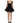 Dolce & Gabbana Black Nylon A-Line Sleeveless Mini Dress