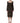 Dolce & Gabbana Black Key Print Long Sleeves Sheath Midi Dress