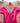 Dolce & Gabbana Fuchsia Pink Lace Detail A-line Midi Dress