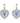 Swarovski Gray Stainless Steel Earrings