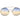 Ana Hickmann Gold Metal Sunglasses