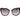 Ana Hickmann Brown Acetate Sunglasses