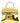 Moschino Gold Polyethylene Handbag