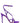 Gianvito Rossi Purple Fabric Stiletto Heel Sandals