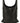 Ermanno Scervino Black Lamb Leather Tank Tops