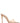 Gianvito Rossi Beige Plastic Stiletto Heel Sandals