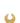 Jil Sander Gold Brass Earrings