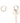 MM6 Maison Margiela Silver Brass Earrings