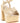 Alexandre Birman Beige Cowhide Stiletto Heel Sandals