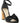Alexandre Birman Black Cowhide Stiletto Heel Sandals
