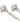 Alessandra Rich Silver Plastic Earrings