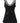 PINKO Black Viscose Sleeveles T-Shirt
