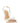Santoni White Lamb Leather Stiletto Heel Sandals