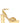 Gianvito Rossi Gold Lamb Leather Stiletto Heel Sandals