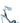 The Attico Blue Calfskin Stiletto Heel Sandals