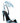 The Attico Blue Calfskin Stiletto Heel Sandals
