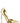Jimmy Choo Gold Leather High Heel Pumps