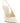 Brunello Cucinelli White Leather High Heel Pumps