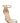 Stuart Weitzman Beige Goatskin Stiletto Heel Sandals