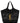 Saint Laurent Black Raffia Tote Bag