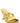 Dries Van Noten Gold Calfskin Wedge Sandals