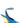Dries Van Noten Blue Calfskin Wedge Sandals