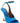 Dries Van Noten Blue Calfskin Wedge Sandals