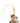 Ganni Beige Leather Keychain