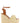Versace Beige Lamb Leather Wedge Sandals