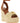 Versace Beige Lamb Leather Wedge Sandals
