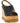 Stella McCartney Black Polyurethane Wedge Sandals