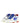 Off-White Blue Leather Athletic Sneakers