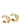 Paco Rabanne Multicolor Brass Earrings