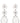 Self-Portrait Silver Brass Earrings