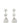 Self-Portrait Silver Brass Earrings