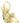 Versace Gold Lamb Leather Stiletto Heel Sandals