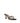 Amina Muaddi Black Silk Stiletto Heel Sandals