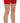 PINKO Red Mid Waist Cotton Stretch Slim Mini Shorts