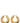Jil Sander Gold Copper Earrings