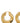 Jil Sander Gold Copper Earrings