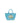 Ganni Blue Recycled Cotton Shoulder Bag
